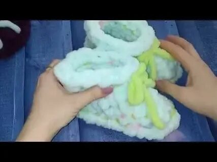 Вязание из ализе тапочек