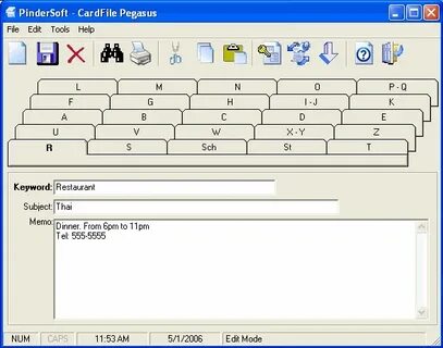 Card file