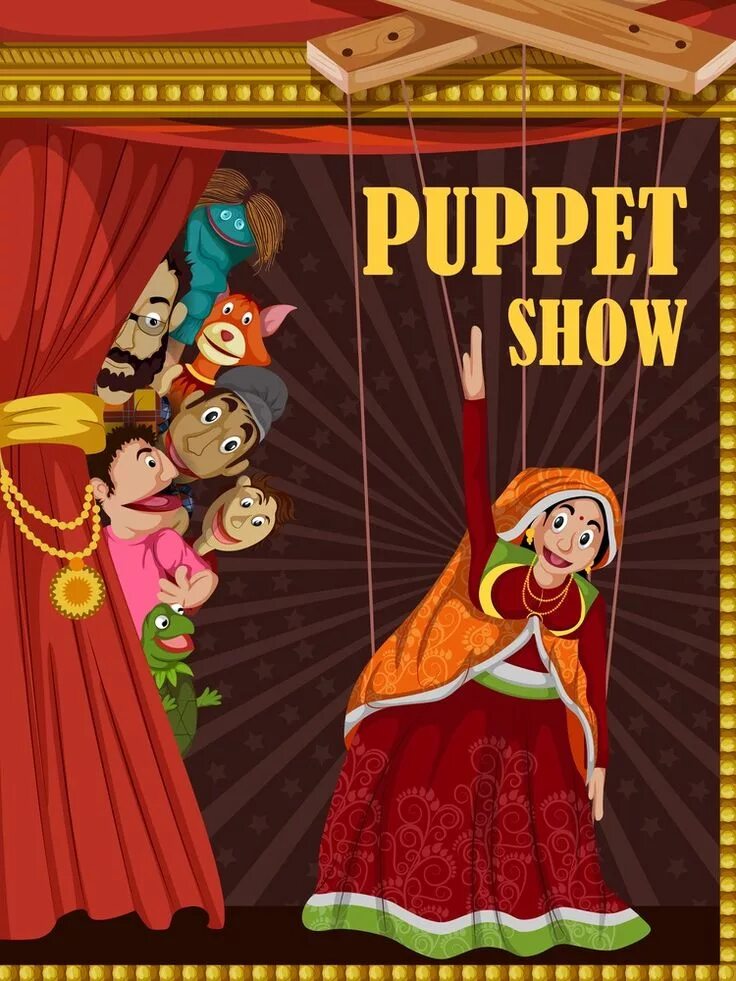 Puppet show is. Объявление кукольный спектакль фон. puppet show 63 стр 6 класс.