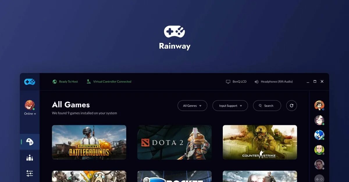 Что такое лаунчер игры. Rainway. Rainway PC. Rainway dashboard. Game Launcher PC.