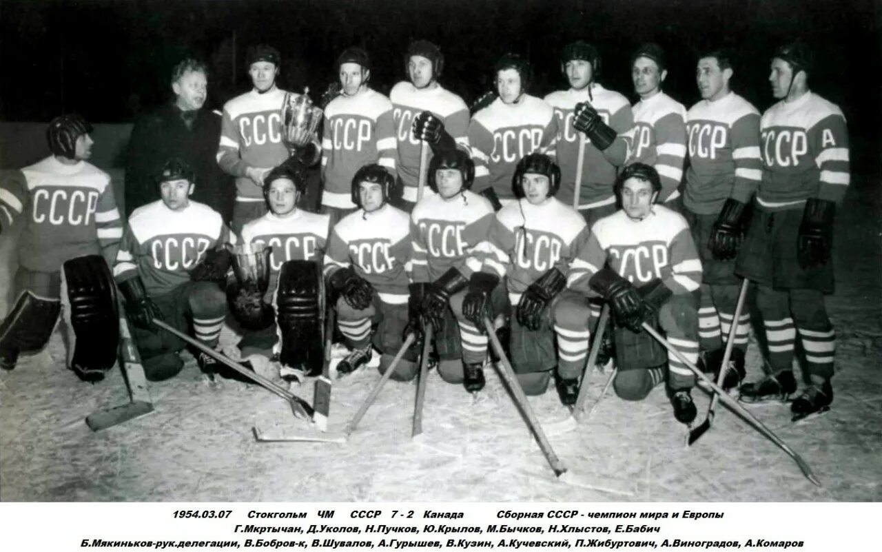 Первая хоккейная команда. Сборная СССР хоккей 1956. Хоккей сборная СССР ЧМ 1978. Хоккей СССР Канада 1956. Сборная СССР по хоккею 1954 Швеция.
