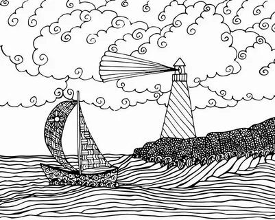 Раскраска море