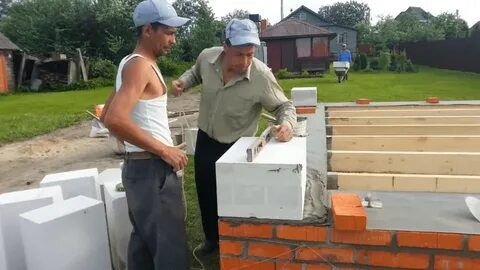 Баня из газоблока своими руками пошаговая инструкция