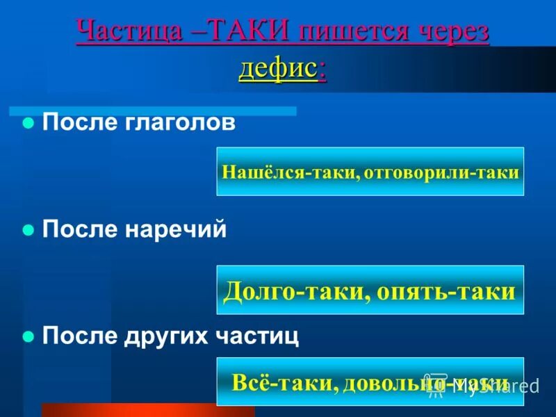 Слова с таки через дефис