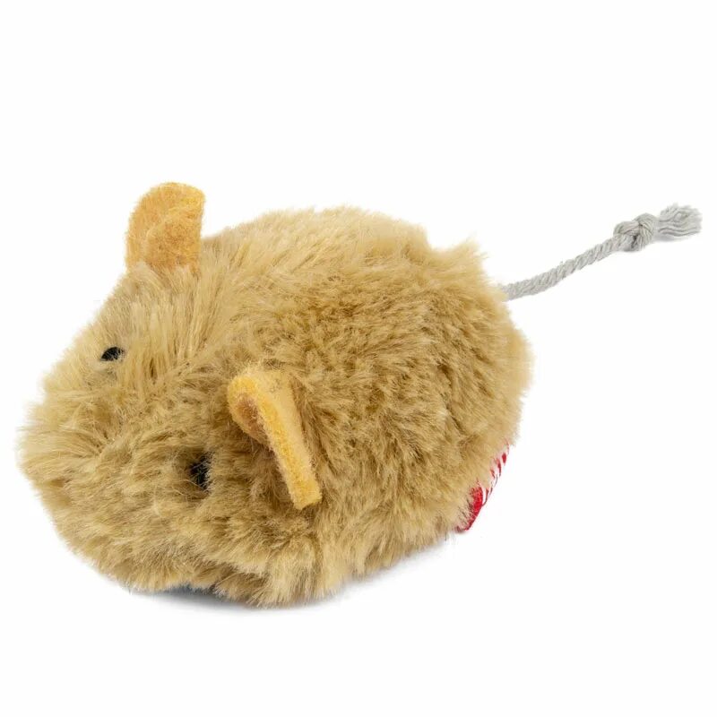75217 Мышка со звуковым чипом/искусственный мех. GIGWI мышка со звуковым чипом. Мышь со звуком для кошек