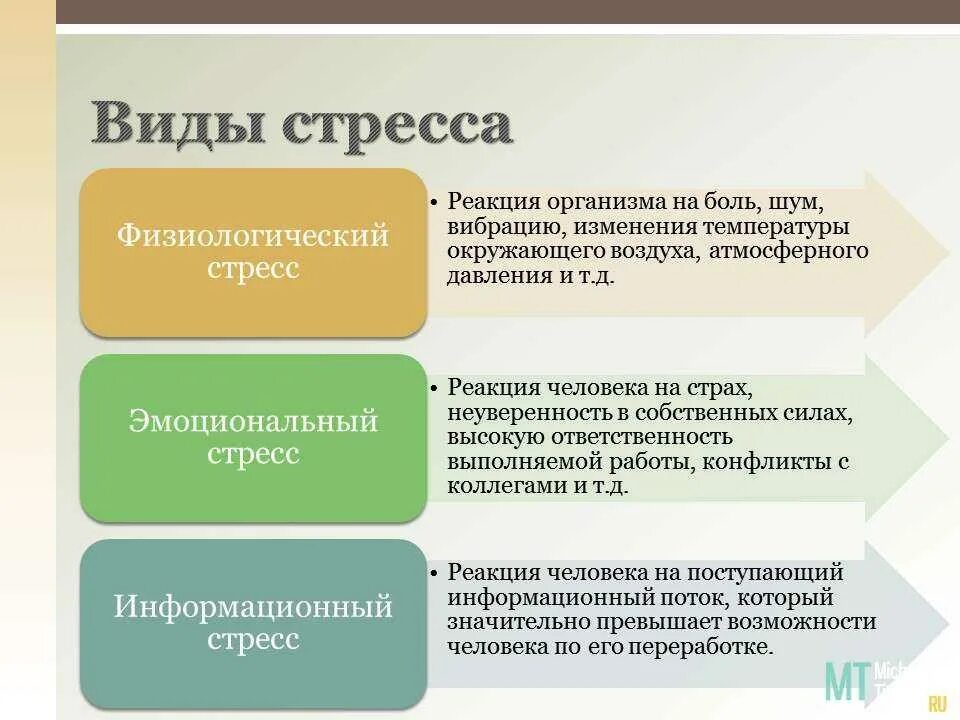 Основные реакции человека