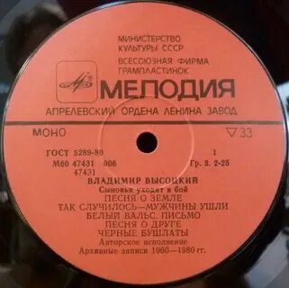 Песни из советских музыкантов