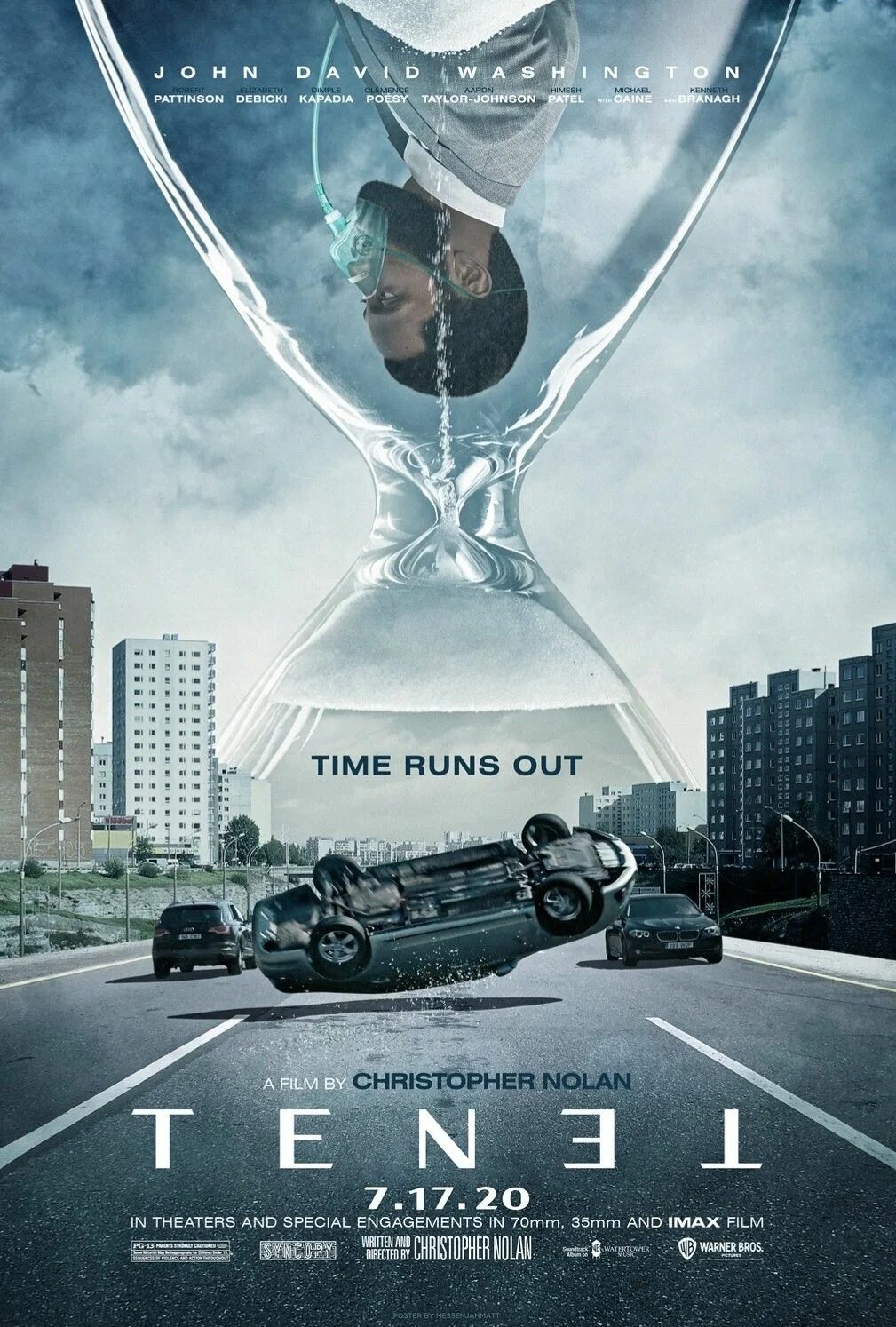 Run time 9. Плакаты к фильму довод. Tenet Постер.