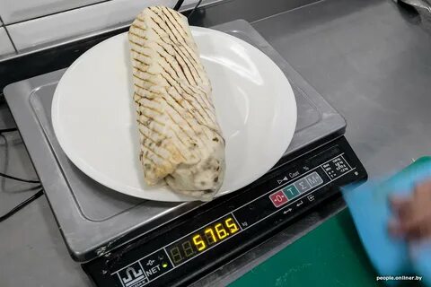 Сколько весит шаурма