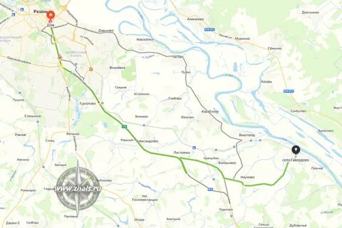 Рязань болошнево маршрутка