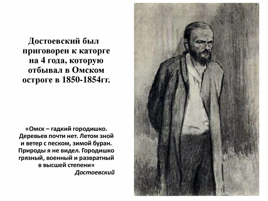 Достоевский в Омском каторге. Достоевский в Омске в Остроге. Достоевский в ссылке в Омске.