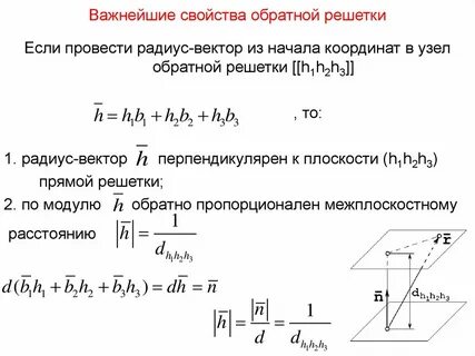 Свойства обратной