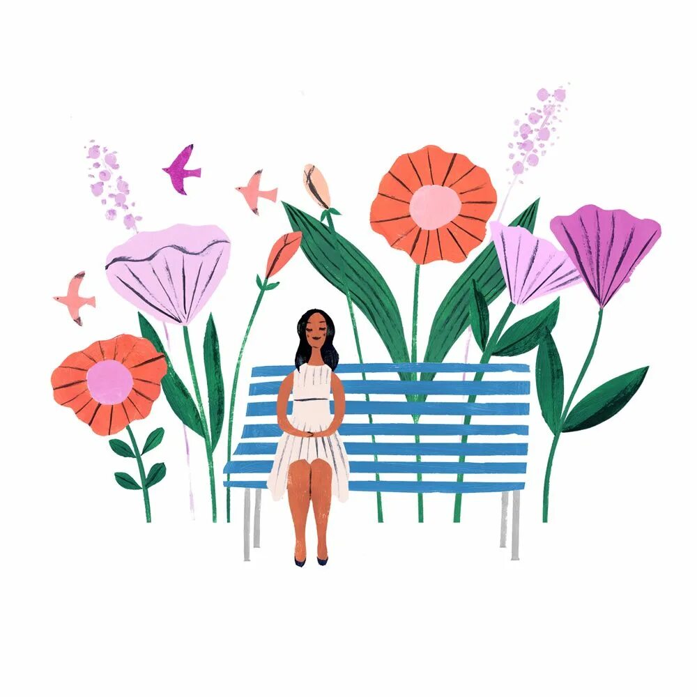 Flat flower