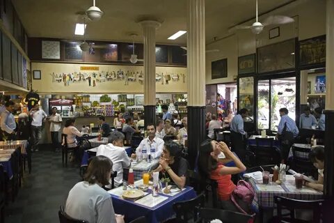 The restaurant was crowded