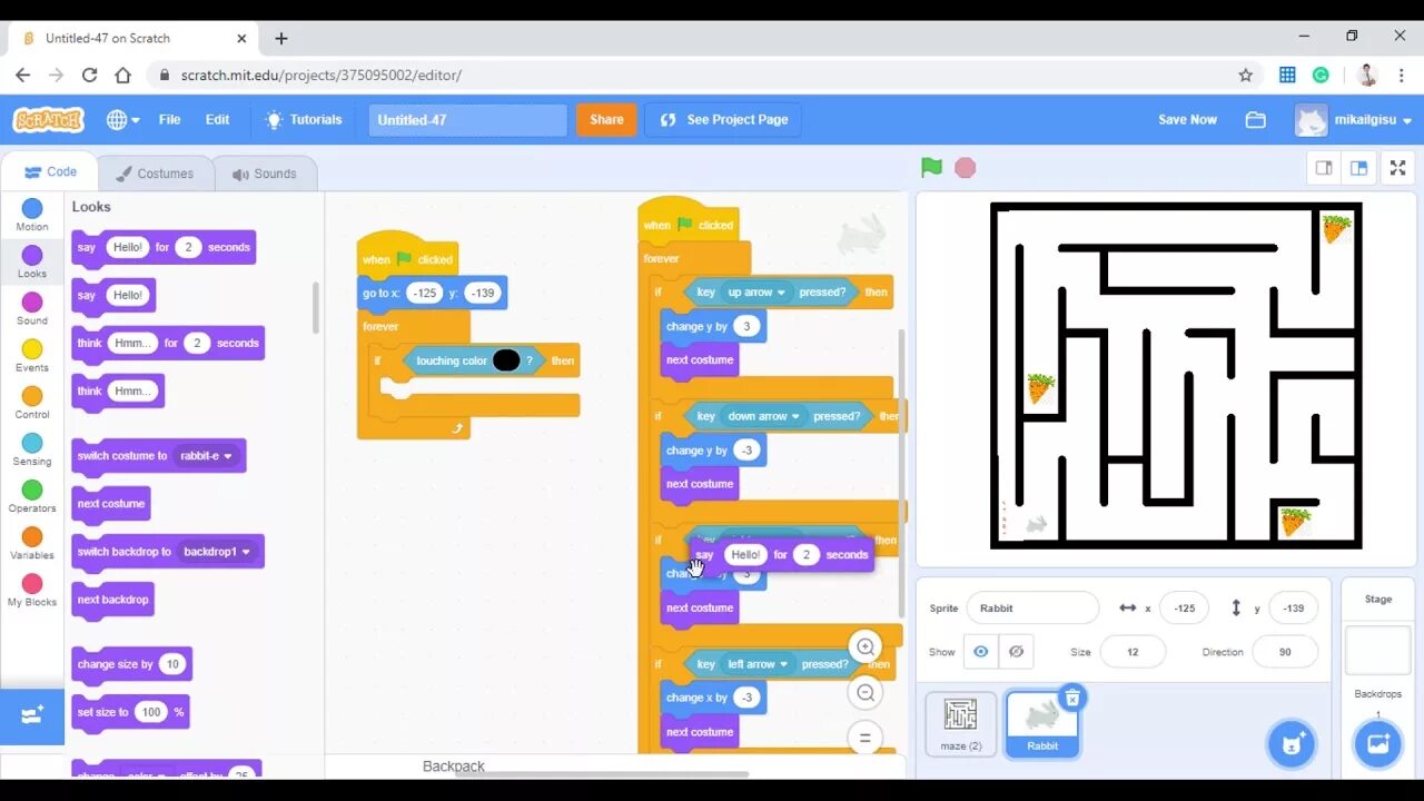 Scratch how to make. Скретч игры. Скретч туториал. Сложные игры в Scratch. Лабиринт для игры в скретч.