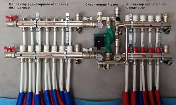 Коллектор для теплого пола (49 фото): гребенка и сервопривод для водяного пола, 