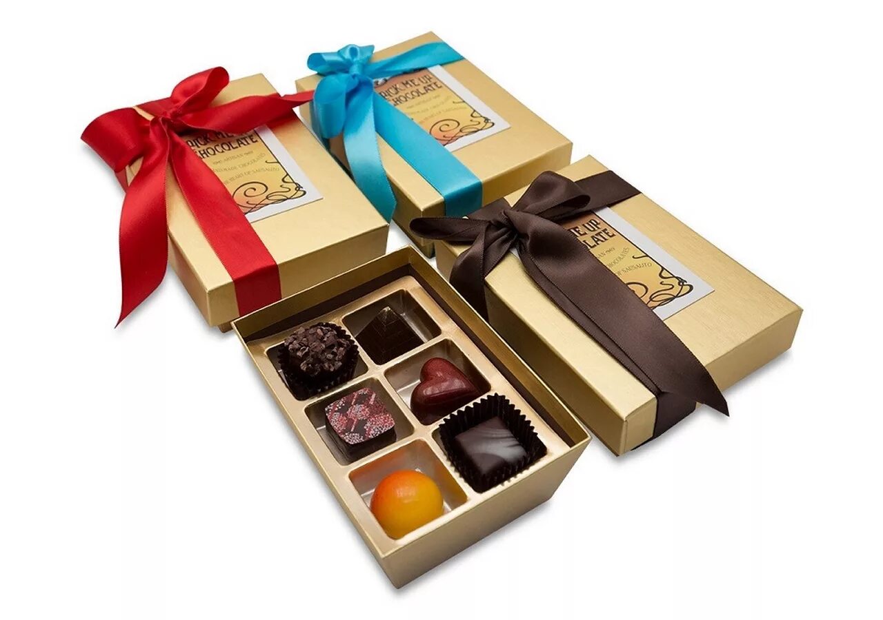 Подарок. Набор шоколадных конфет. Новогодние корпоративные подарки.