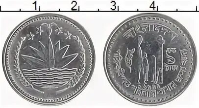 Бангладеш: 1 така (1973-76 г.). Бангладеш така к рублю