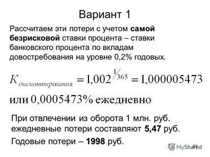 Банковский депозит с ежемесячной капитализацией