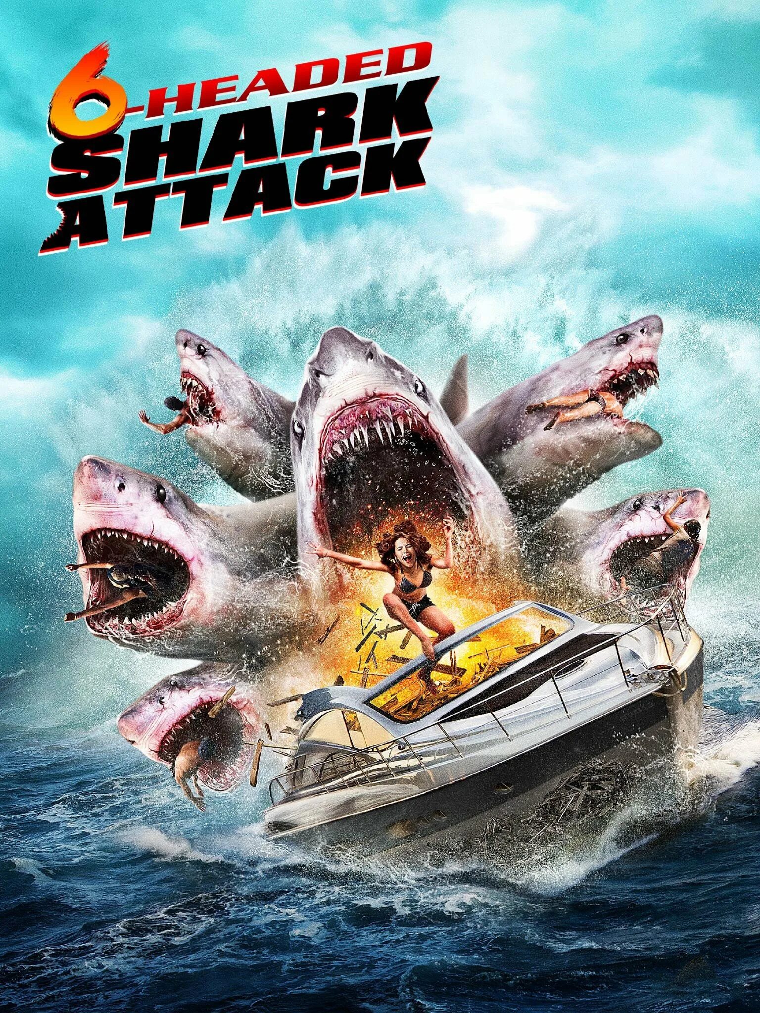 Нападение шестиглавой акулы (2018) 6-headed Shark Attack. Нападение шечиголовой акулы.