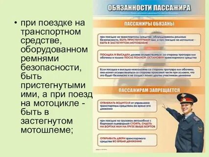 Правила водителя обж