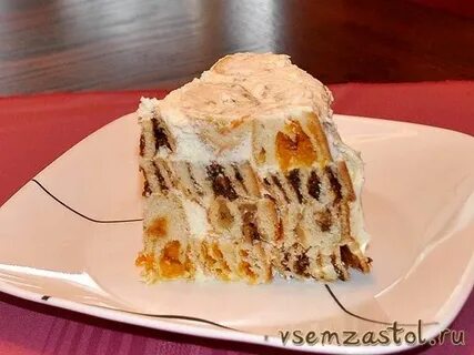 Торт лабиринт с черносливом и курагой