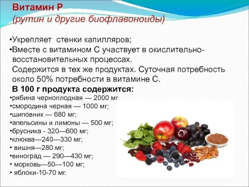 Витамины с содержание в 2