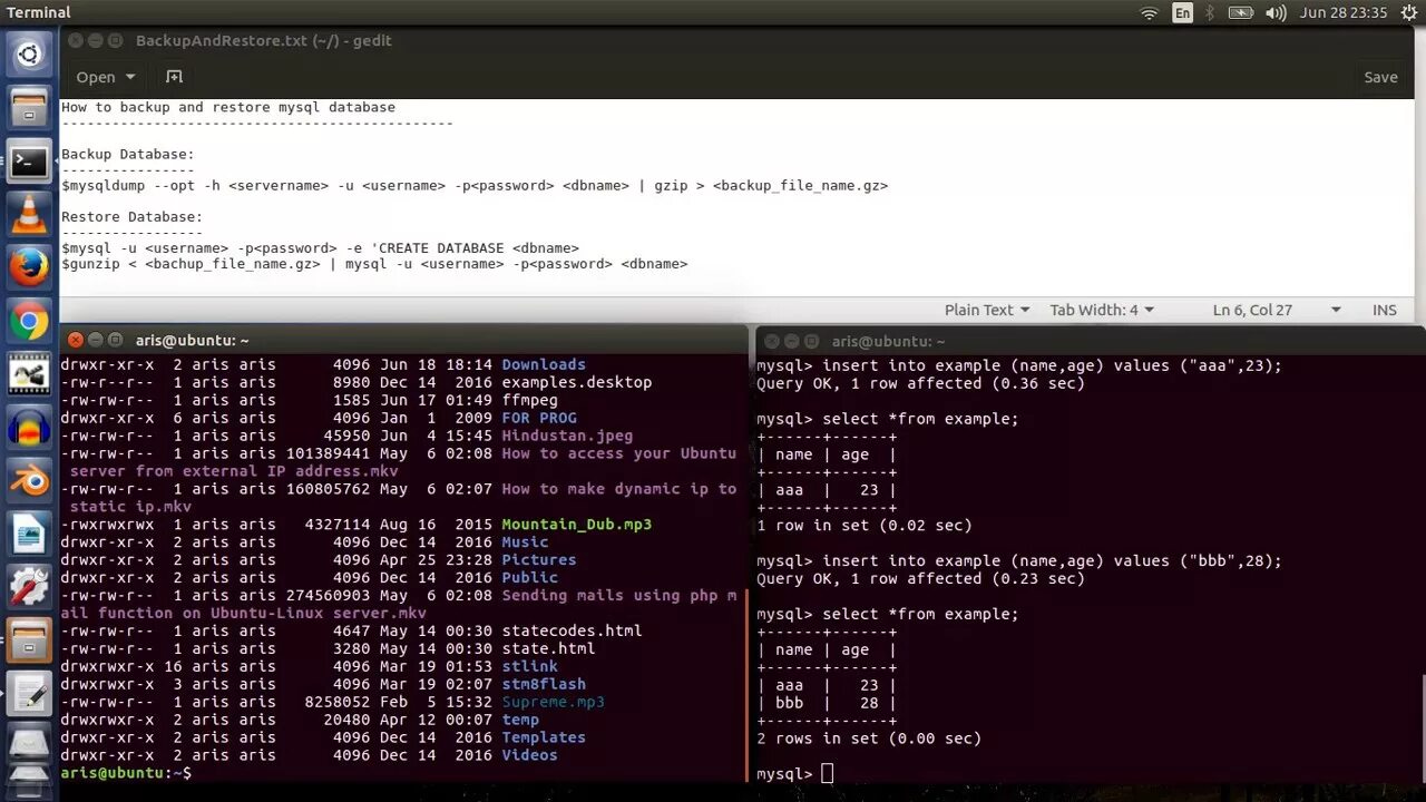 Sql линукс. Mysql ubuntu. mysql terminal. back up a mysql.