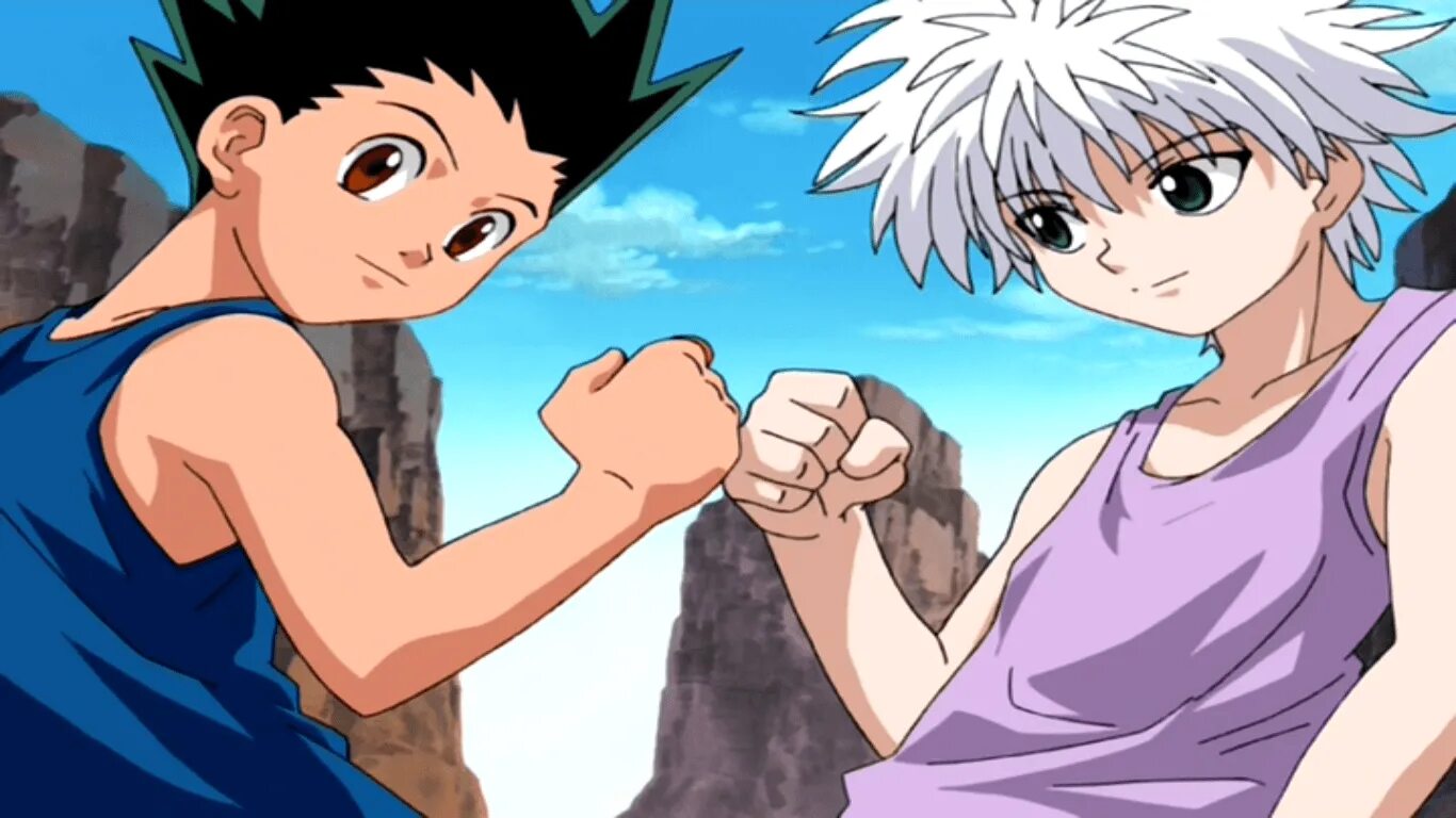 Го хантер х хантер. Охотник охотник киллуа 1999. хантер х хантер киллуа. killua 1999. хантер 1999 киллуа и гон.