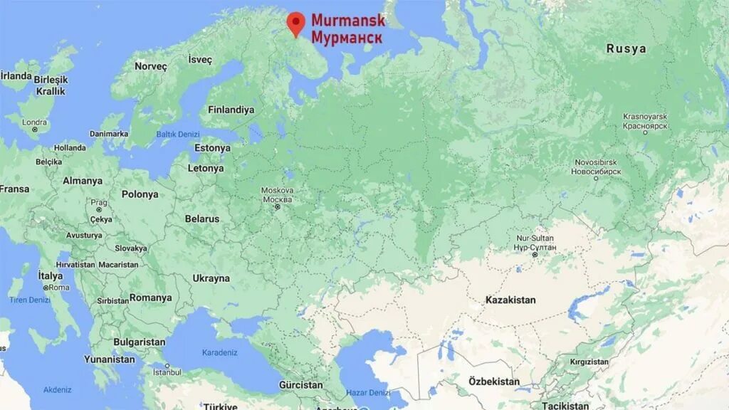 В какой стране находится город мурманск. Мурманск на карте России. Murmansk Region Map.