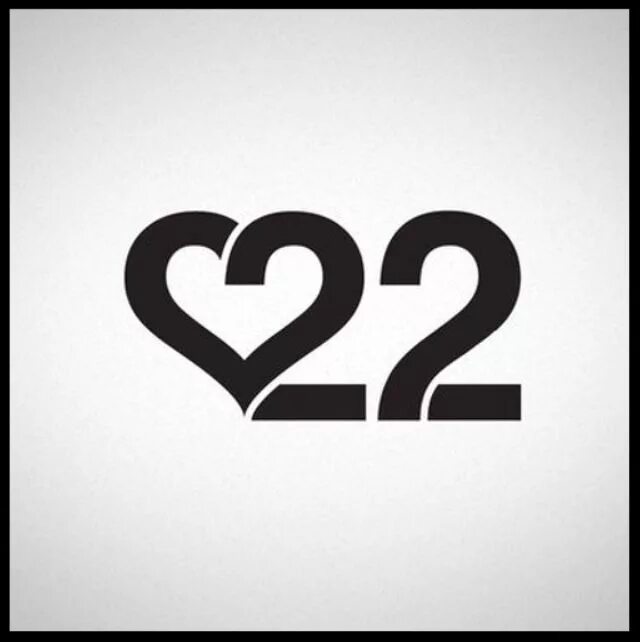 22 tracks. Цифра 22. 22 Сердечко. Логотипы с цифрами. 22 Логотип.