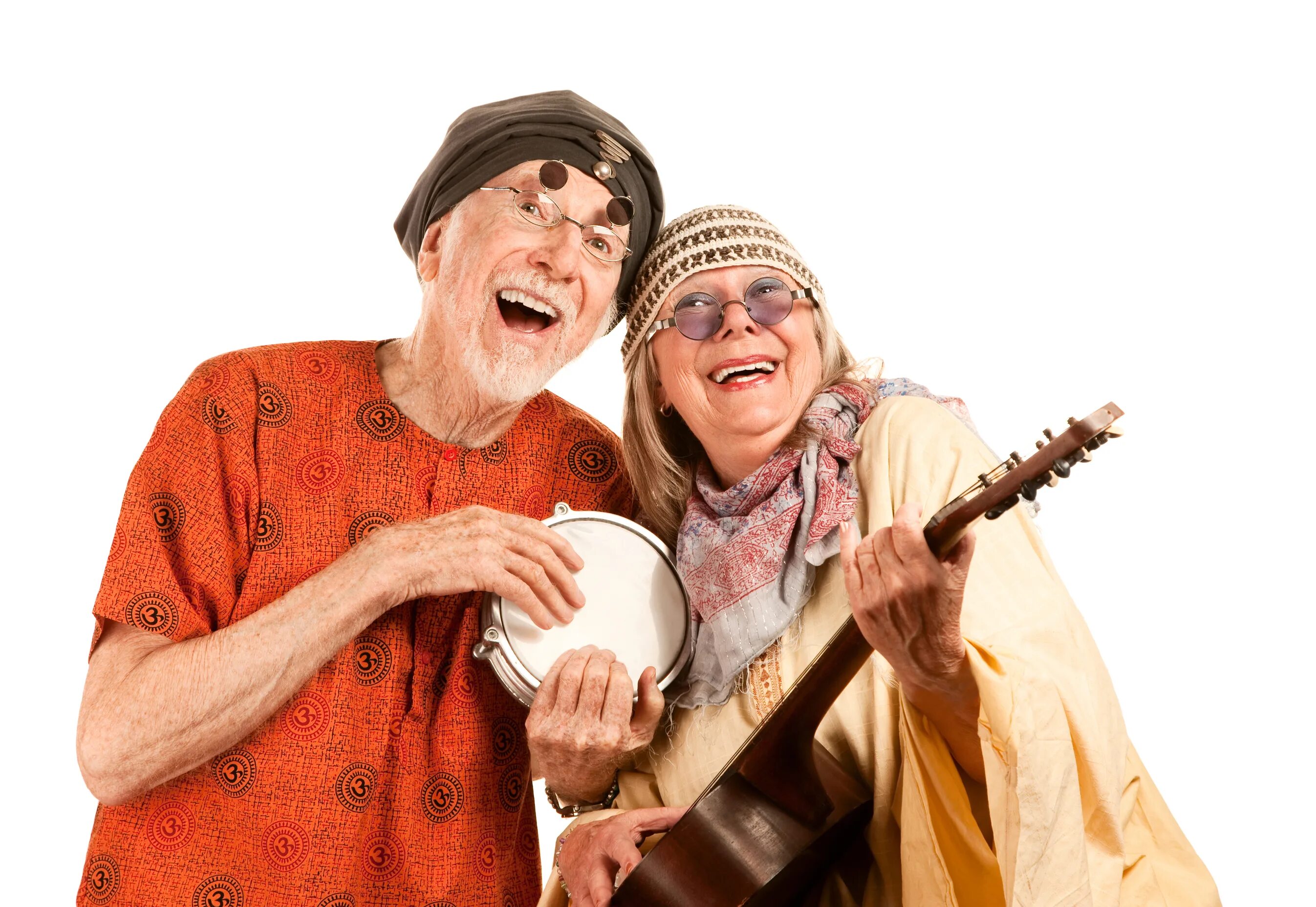 Старики поют. Бабушка и дедушка поют. Пенсионеры поют. Пожилые люди поют. Песни веселый дедушка