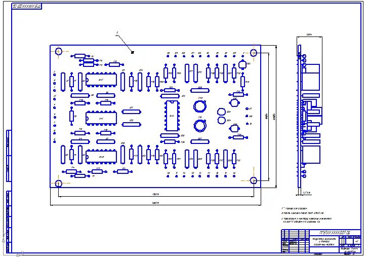 Монтажная плата схема. Сборочный чертеж печатной платы микросхема. Сборочный чертеж печатной платы в компас 3d. Схема сборочного чертежа печатной платы. Сборочный чертёж печатной платы в корпусе.