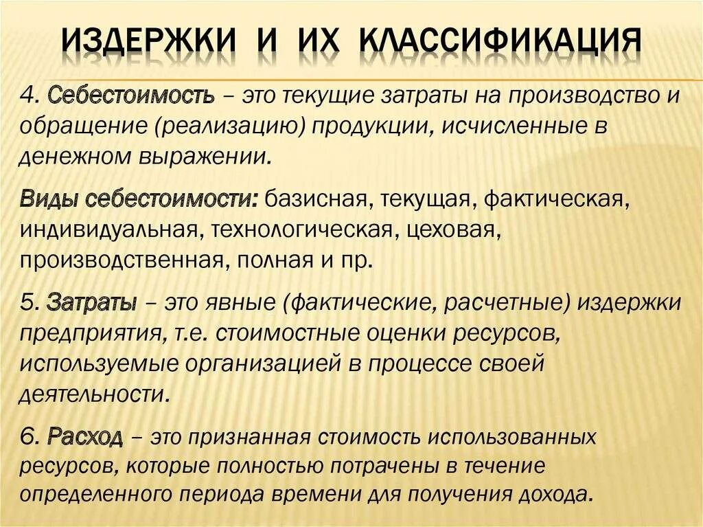 Издержка фирмы