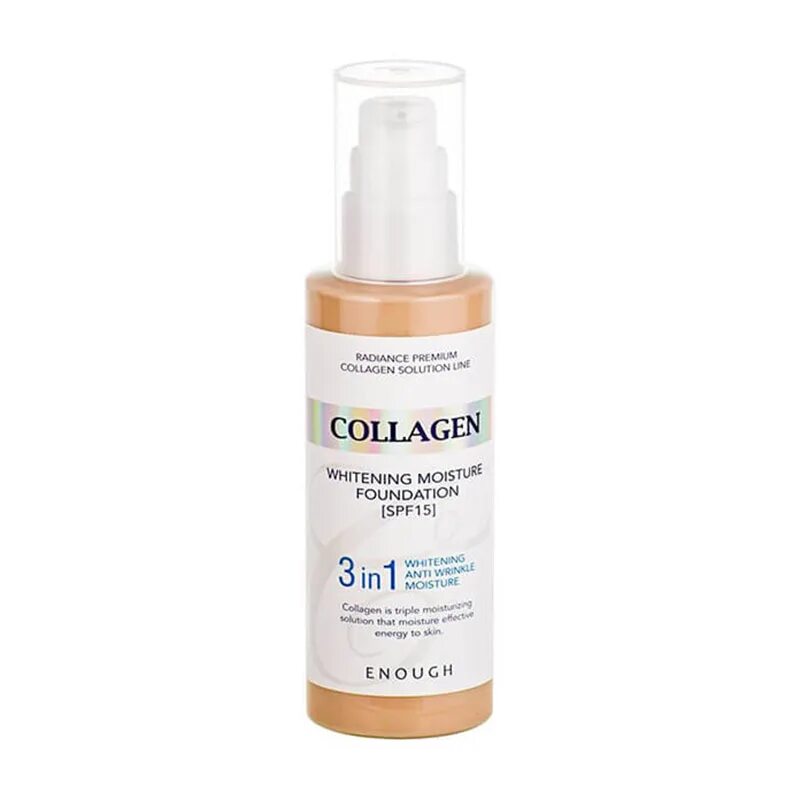 Тональный крем для сияния кожи collagen whitening moisture foundation enough spf 15. Whitening тональный крем. Тональный крем с коллагеном 3 в 1 enough collagen whitening moisture foundation №13. Collagen 21 тональный крем. Whitening тональный крем.