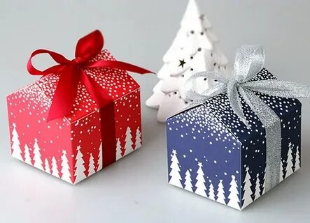 Подарочная коробка на новый год