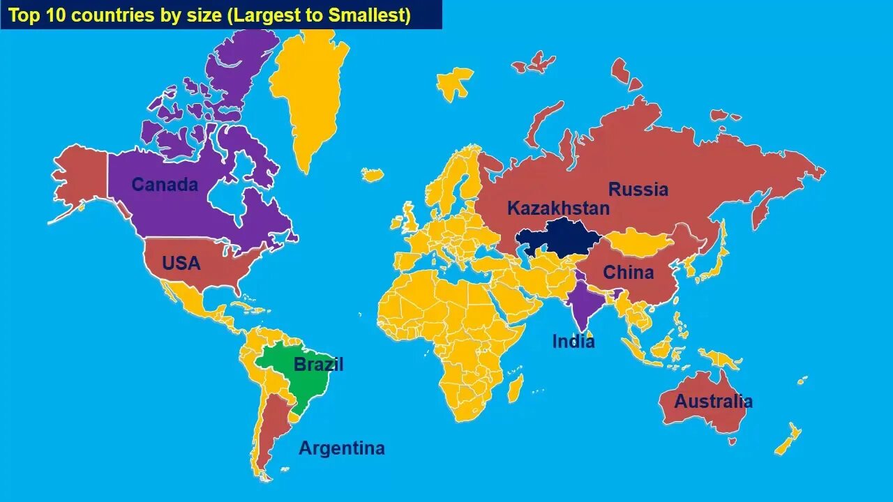 The biggest Country in the World. Largest Countries. What is the biggest Country in the World. 5 The largest Countries in the World. Ten countries