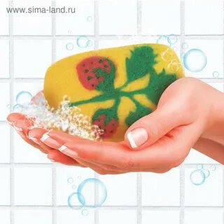 Мыл мочалом