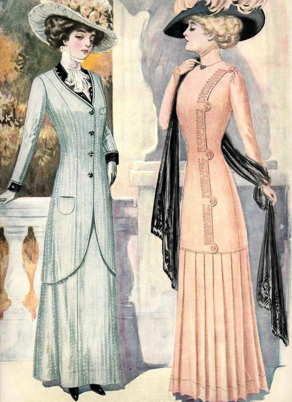 1912 женщины. Эдвардианская мода 1910-1914. мода 1910-х. мода 1912 пуаре. эдвардианская эпоха одежда.