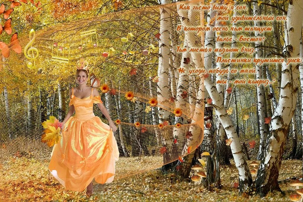 Осень идет. Ах осень осень Золотая осень. Береза в осеннем наряде. Платье осеннего настроения.