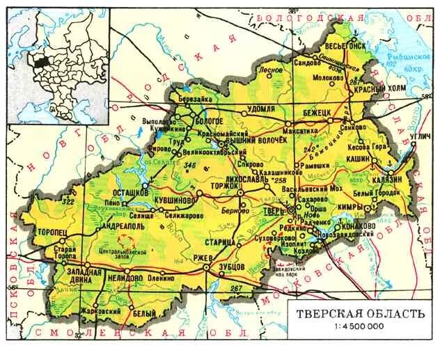 Возвышенности Тверской области. Тверская область физическая карта. Физическая карта Тверской губернии. Валдайская возвышенность Тверская область.