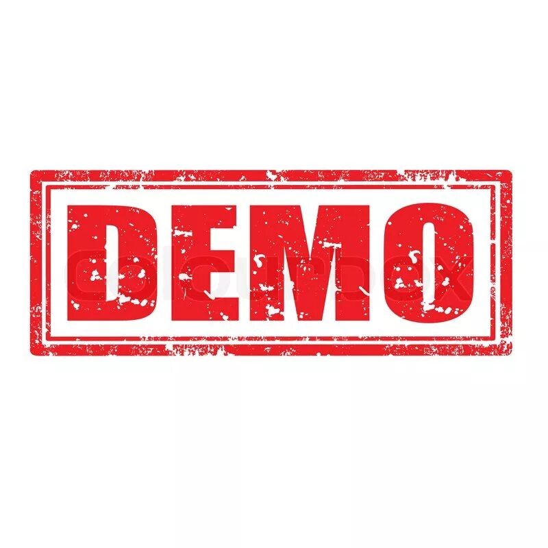 Demo. Демо надпись. Demo картинка. Demo логотип. Демо вектор.