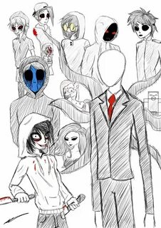 Рисовать крипипасты