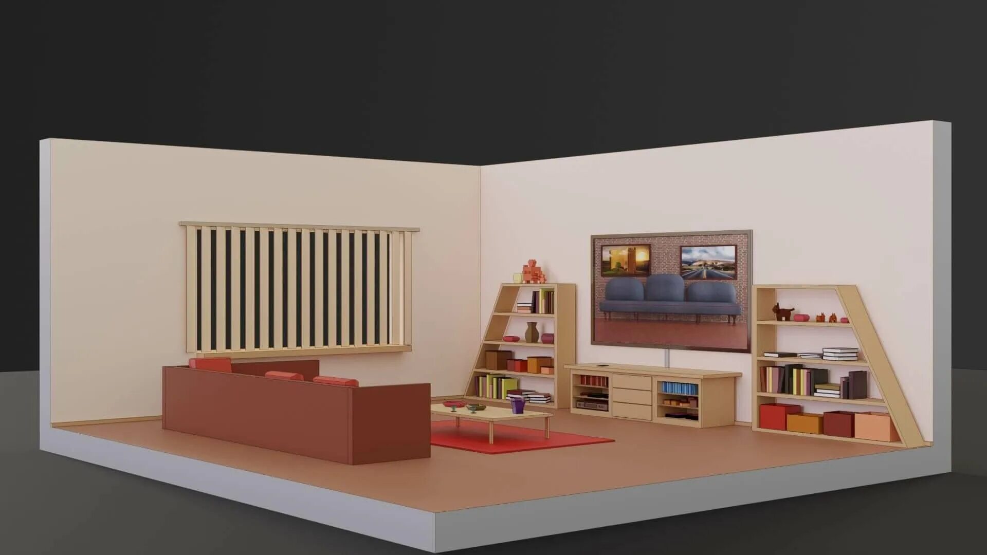 Backrooms 3d model