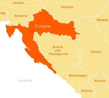 Карта хорватии