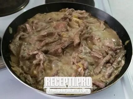 Рецепт тушеной печени со сметаной