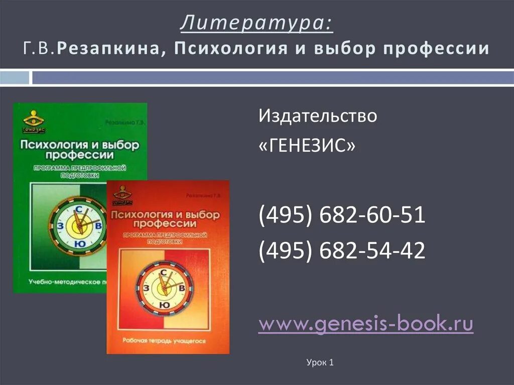 Г в резапкиной тест. Генезис Издательство. Резапкина психология и выбор профессии. Психология и выбор профессии Генезис. Психология и выбор профессии г. в. Резапкина.