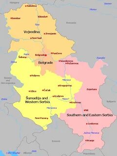 Карта сербии подробная на русском