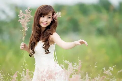 Nana Xinh girl nature summer asian mood girls wallpaper.