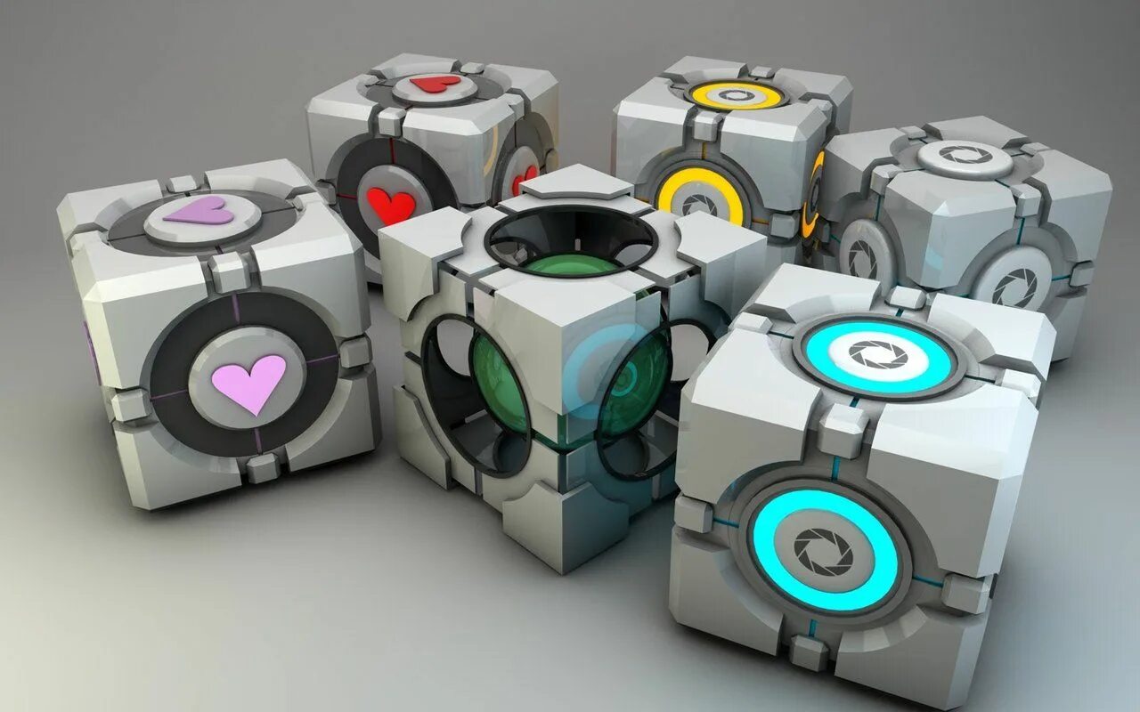 Portal cube. Portal 2 Cube. Portal 2 кубик. Куб из Portal 2. Кубик компаньон портал 2.